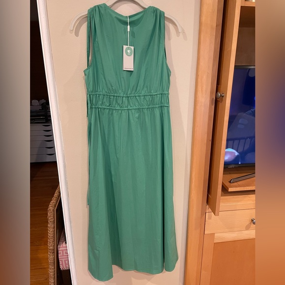 RAILS Constantine Midi Dress Kelly Green Ties Bra Friendly Elastic Waist NWT - Picture 10 of 14
